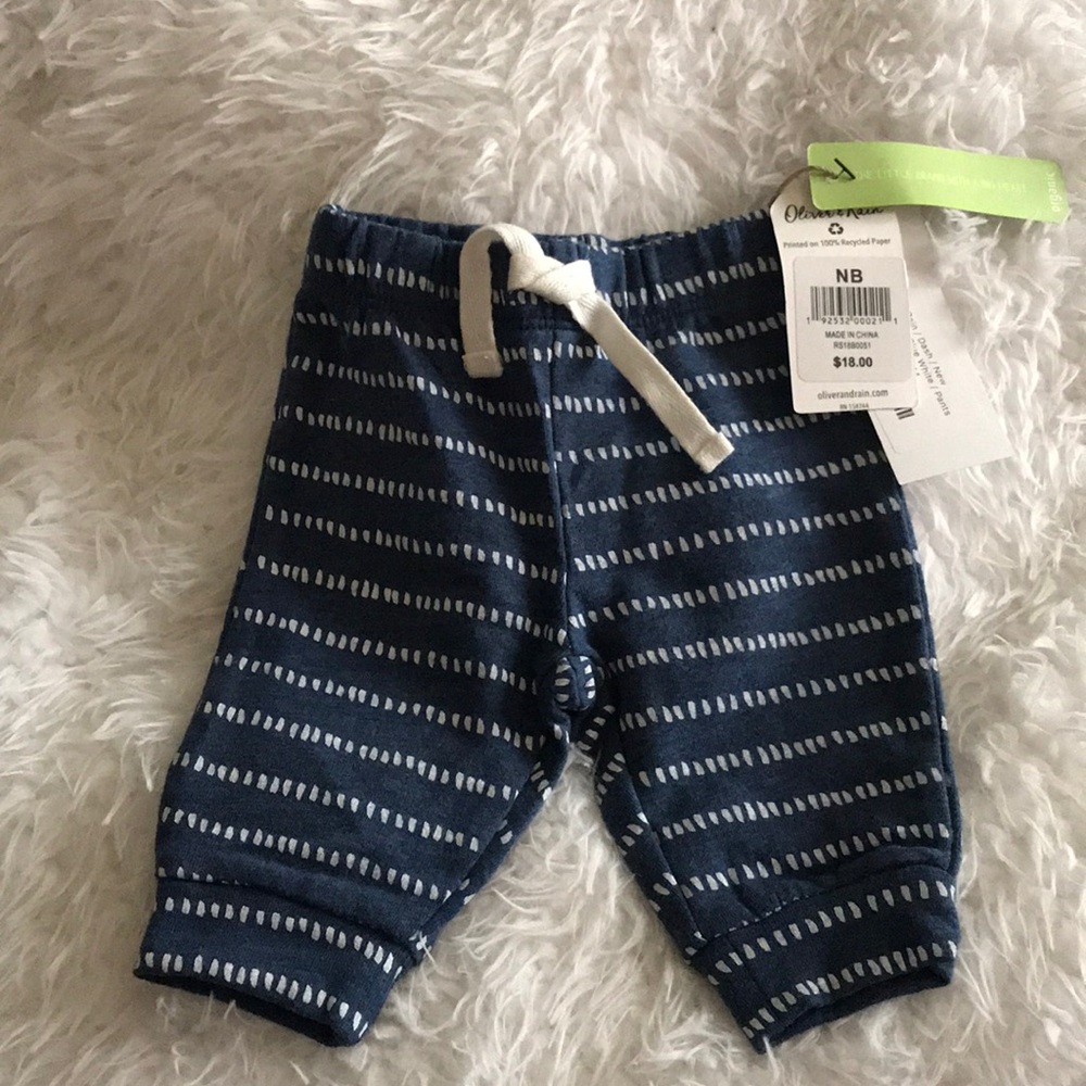 Newborn baby boy organic pants